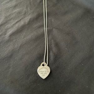 Return to Tiffany Heart Tag Pendant- silver